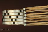 warrior pattern wampum bracelet