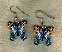 beaded butterflies