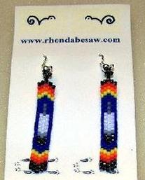 beaded eagle feathers