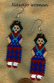 beaded Navajo women