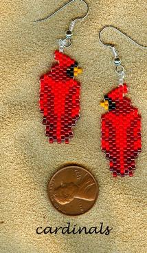 beaded cardinals